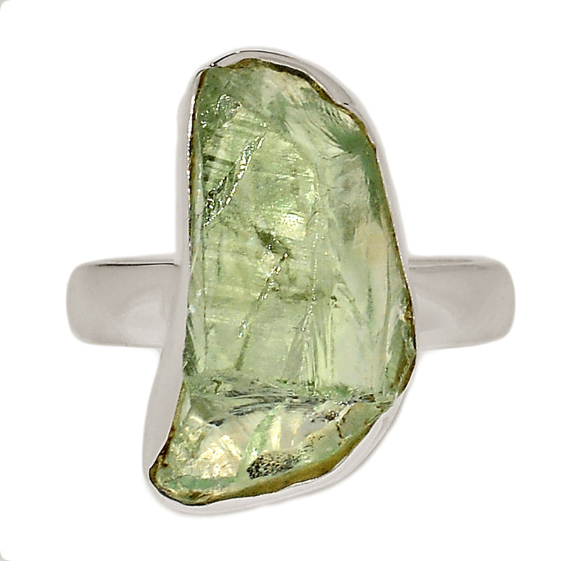 Green Amethyst Rough Ring - GARR355