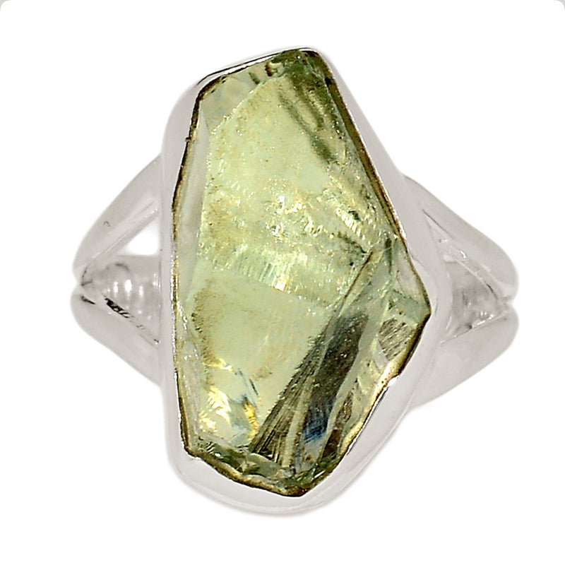 Green Amethyst Rough Ring - GARR357