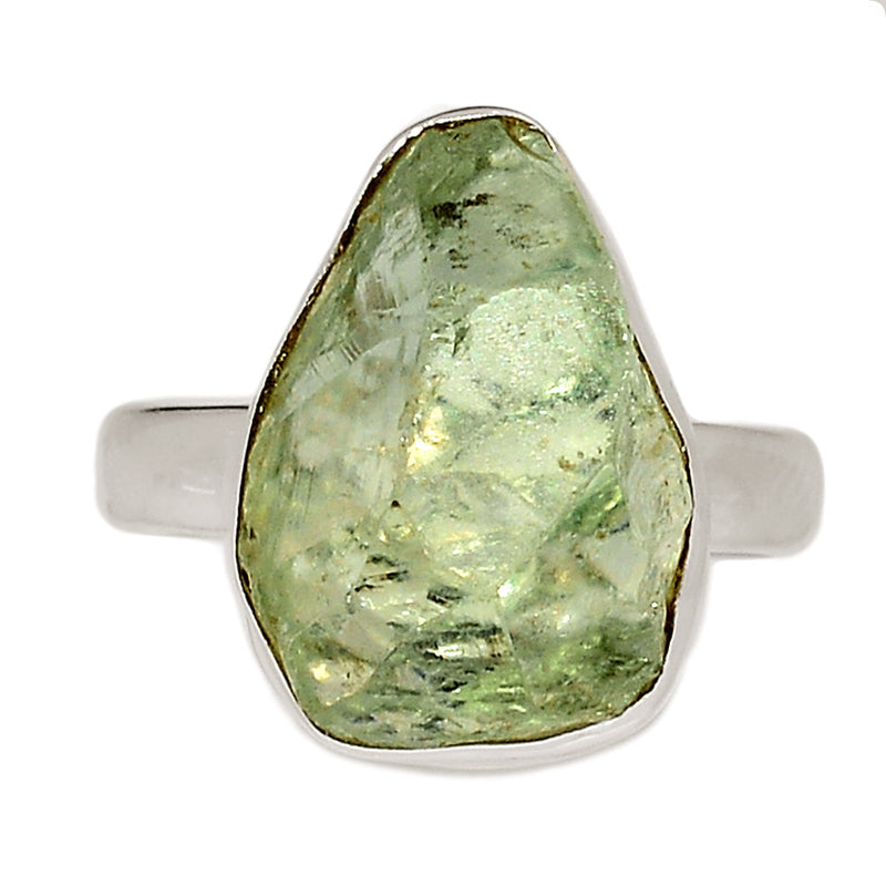 Green Amethyst Rough Ring - GARR358