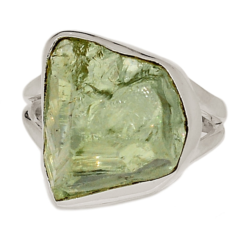 Green Amethyst Rough Ring - GARR359