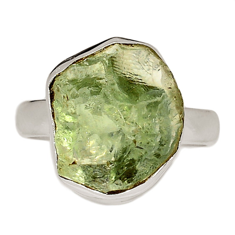 Green Amethyst Rough Ring - GARR360