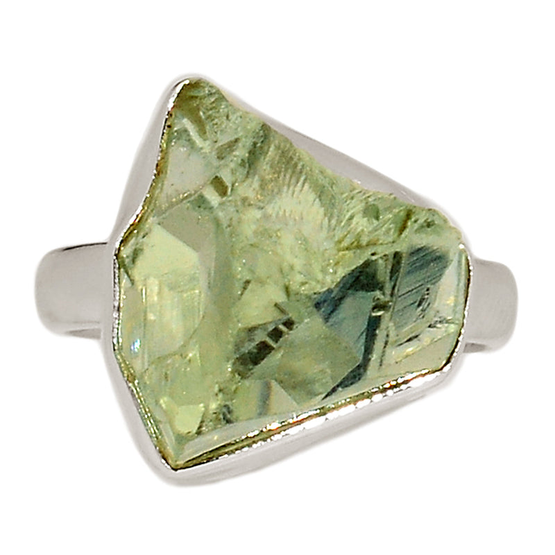 Green Amethyst Rough Ring - GARR361