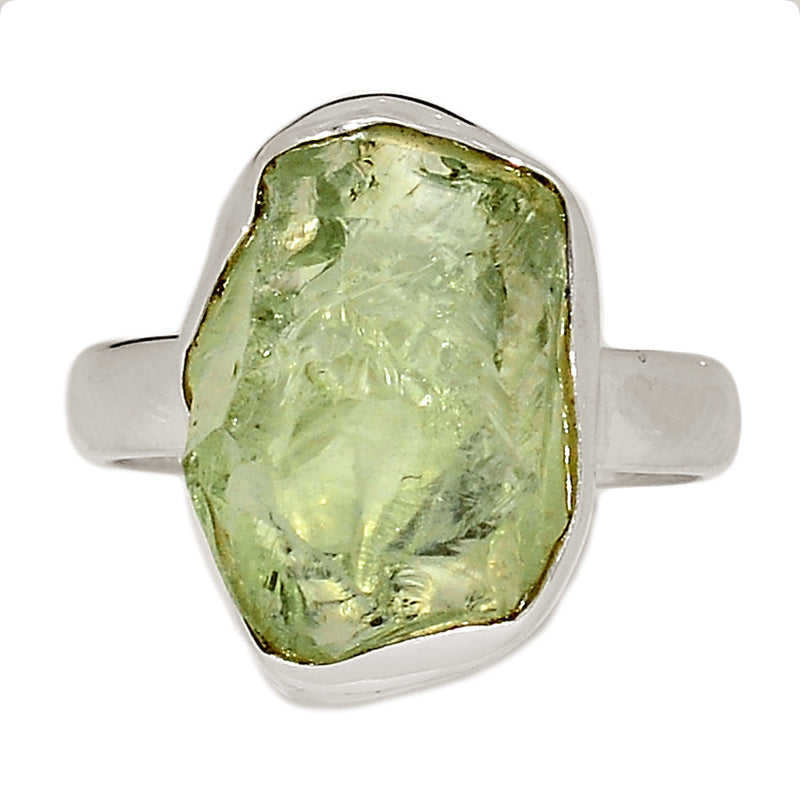 Green Amethyst Rough Ring - GARR363