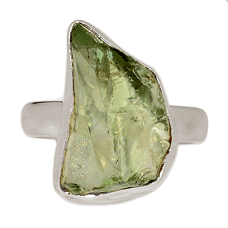 Green Amethyst Rough Ring - GARR364