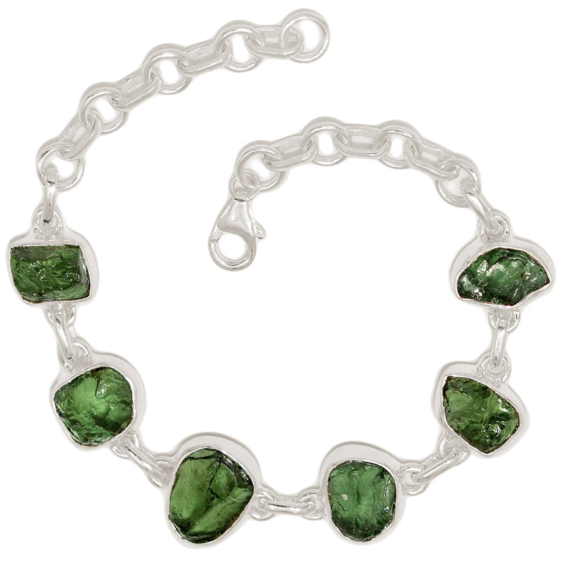 8.3" Green Apatite Rough Bracelets - GATB21