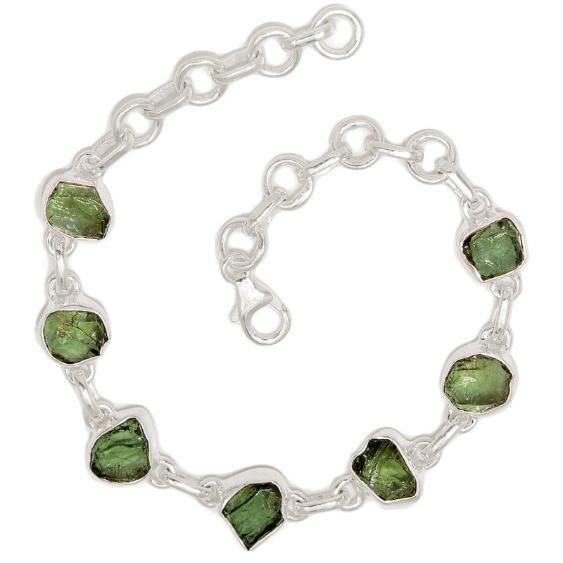 8.2" Green Apatite Rough Bracelets - GATB25