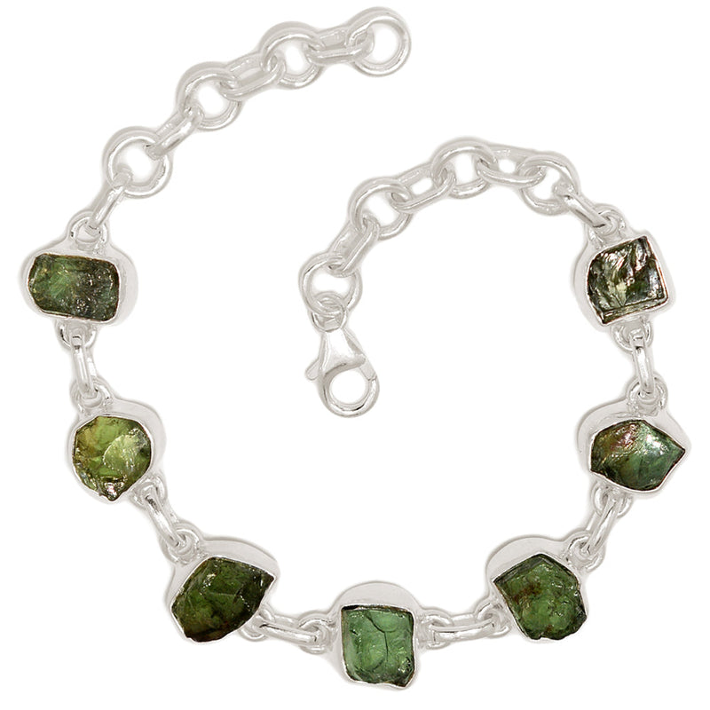 8.3" Green Apatite Rough Bracelets - GATB28