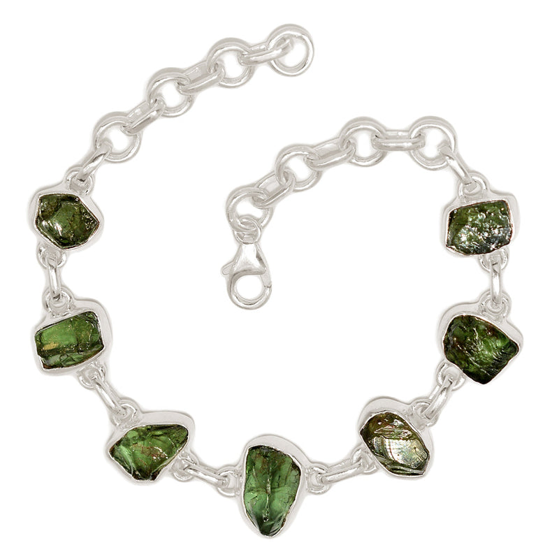 8.3" Green Apatite Rough Bracelets - GATB33