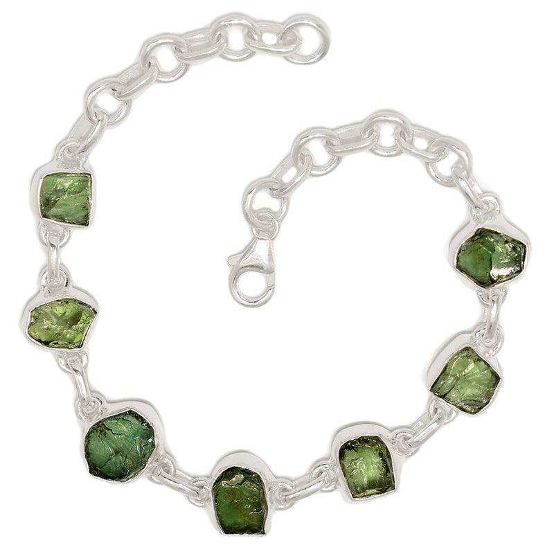 8.3" Green Apatite Rough Bracelets - GATB34