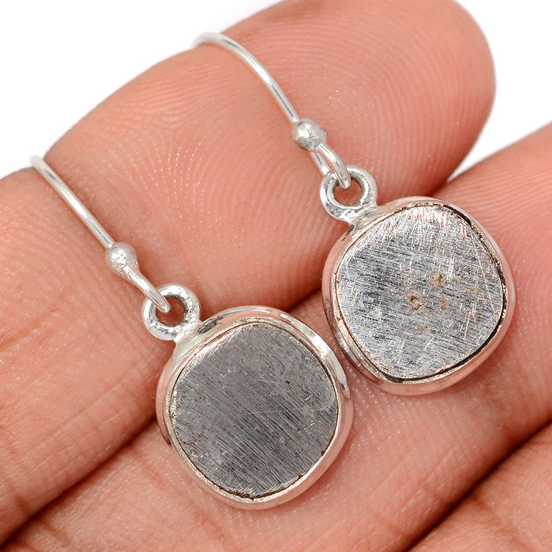1.1" Muonionalusta Meteorite Sweden Earrings - GBME377
