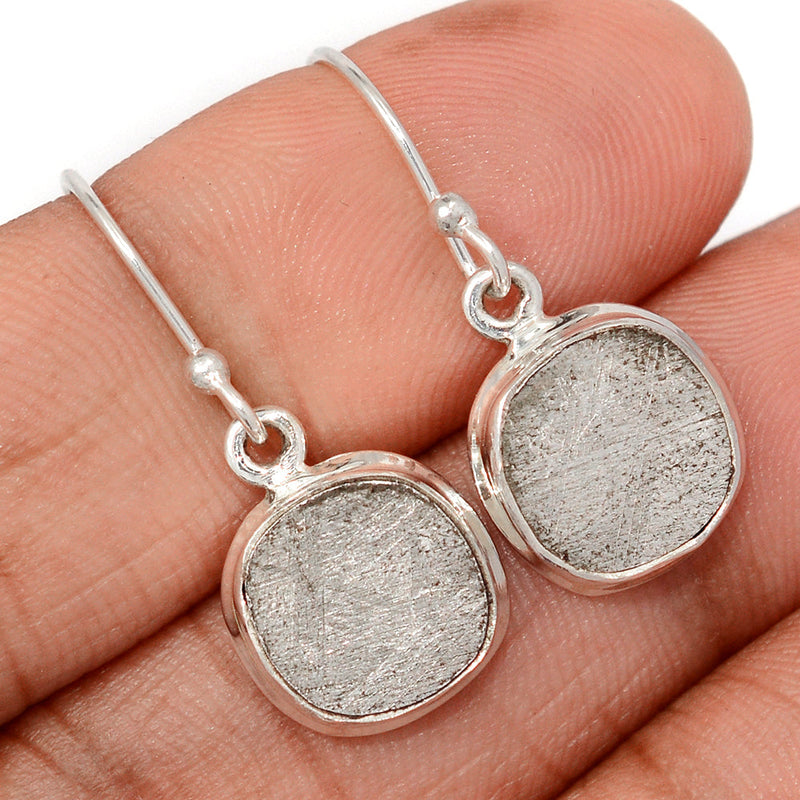 1.1" Muonionalusta Meteorite Sweden Earrings - GBME379