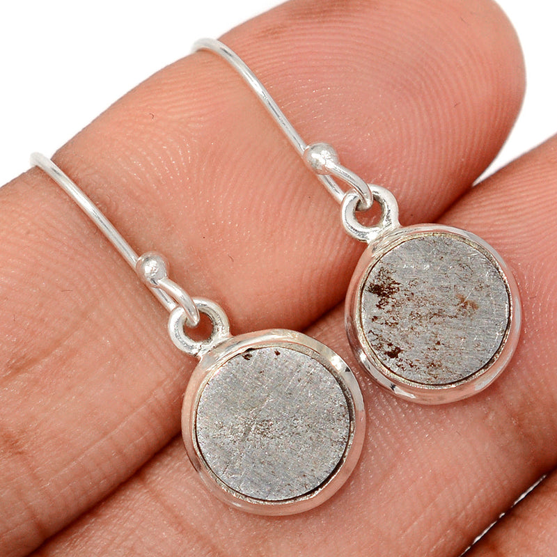 1.1" Muonionalusta Meteorite Sweden Earrings - GBME381