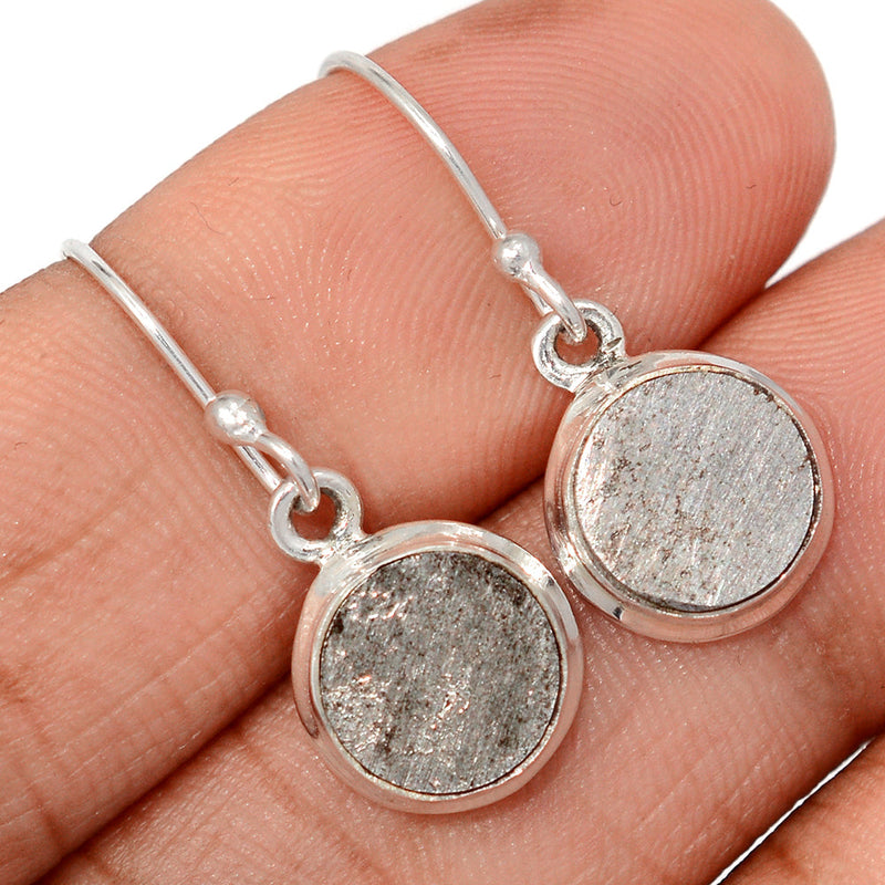 1.1" Muonionalusta Meteorite Sweden Earrings - GBME383