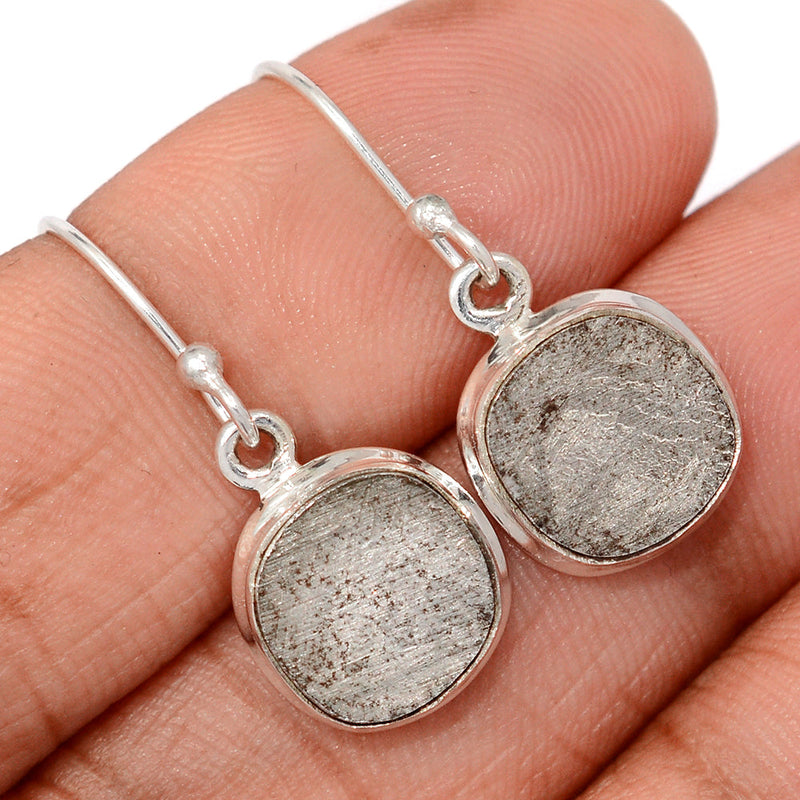 1.1" Muonionalusta Meteorite Sweden Earrings - GBME387