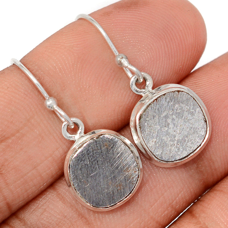 1.1" Muonionalusta Meteorite Sweden Earrings - GBME388