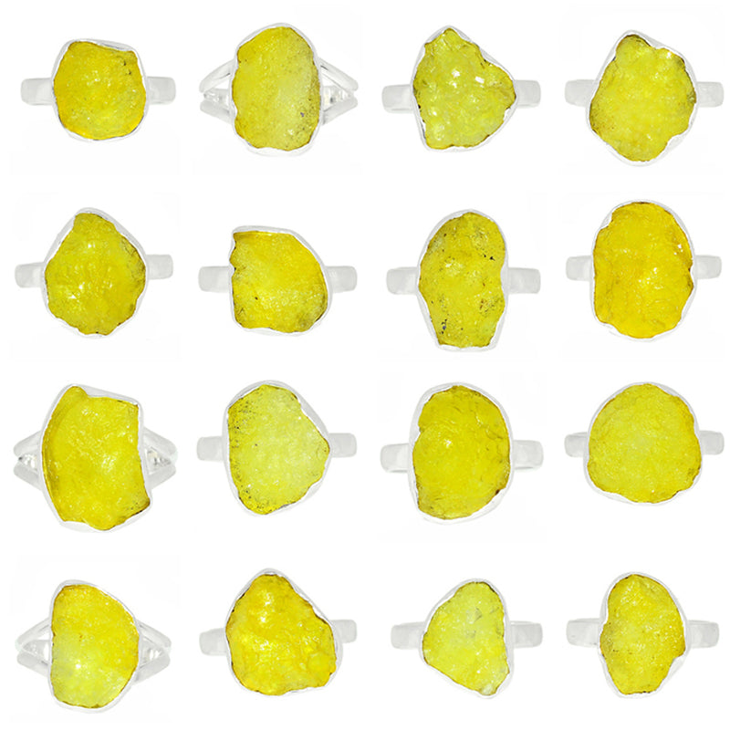 100 Grams Mix Lot - Brucite Rough Rings - GBRRR4