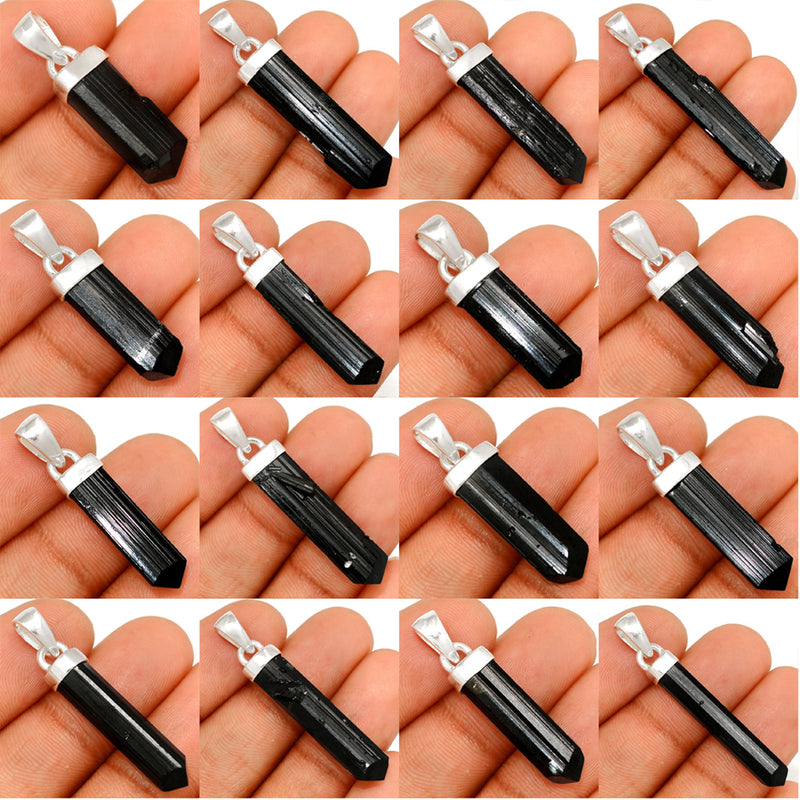 25 Pieces Mix Lot - Black TourmalinePendants - GBTMP10