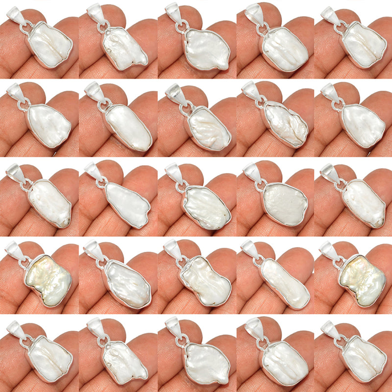 250 Grams Mix Lot - Biwa Pearl Pendants - GBWAP2