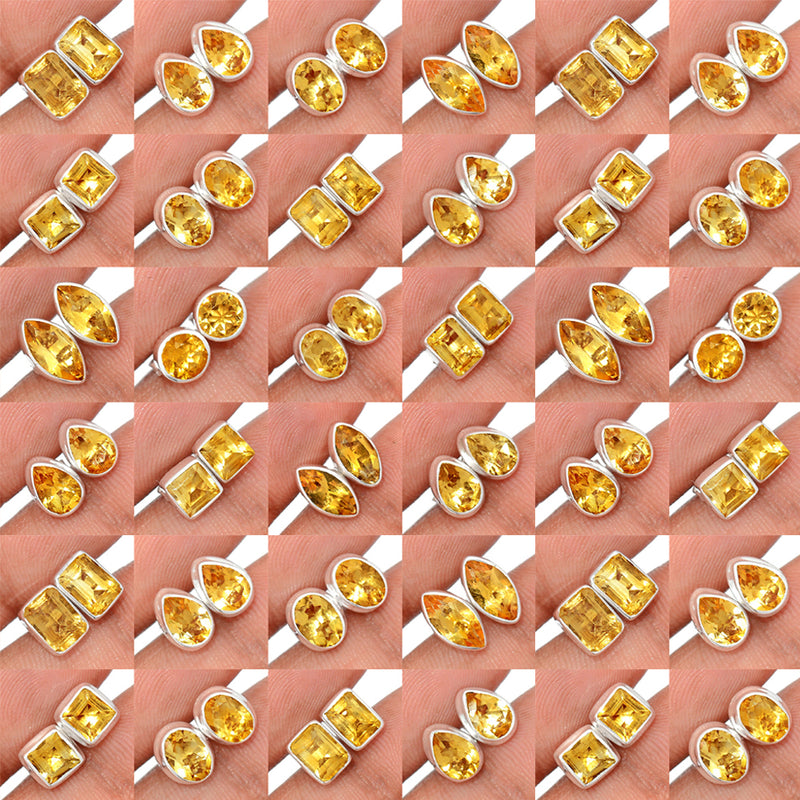 50 Pieces Mix Lot - Citrine Studs - GCITS3