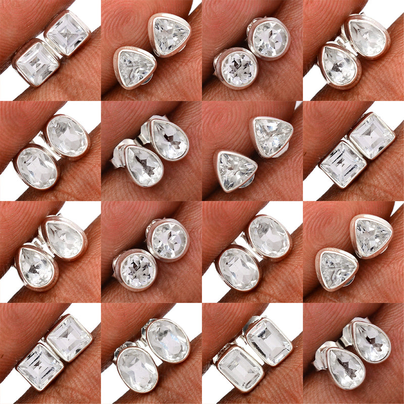 25 Pieces Mix Lot - Crystal Studs - GCRYS2