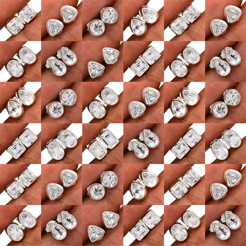 50 Pieces Mix Lot - Crystal Studs - GCRYS3