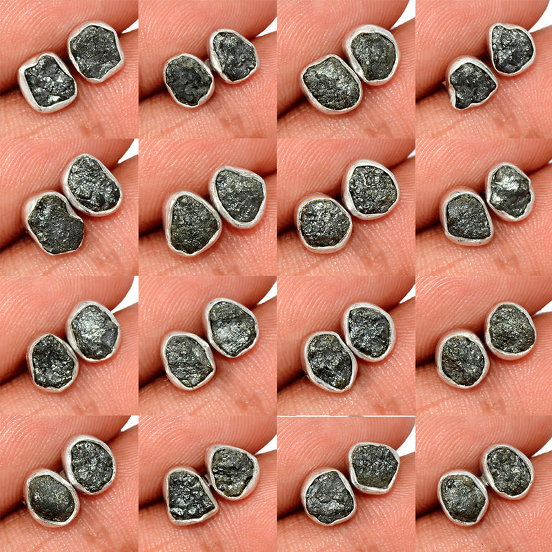 9 Pieces Mix Lot - Diamond Rough Studs - GDDRS1