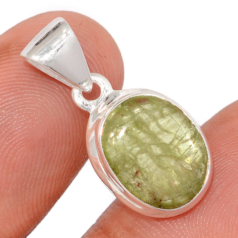 1" Green Kyanite Cabochon Pendants - GKCP284