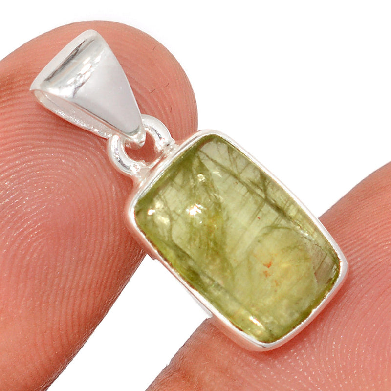 1" Green Kyanite Cabochon Pendants - GKCP290