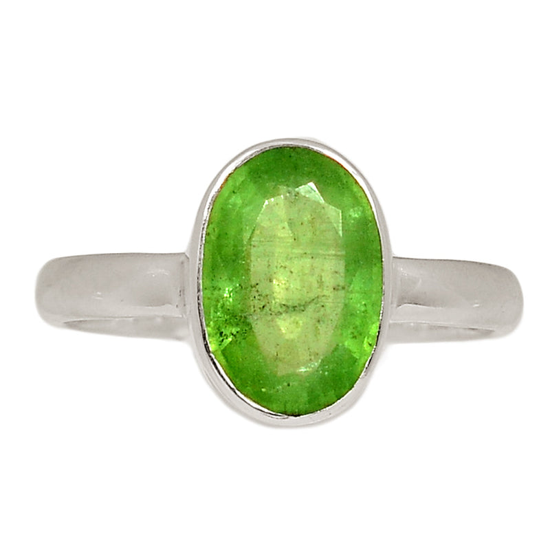 Green Kyanite Faceted Ring - GKFR155