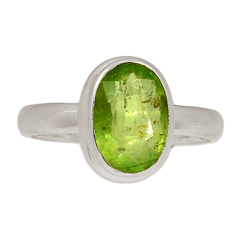 Green Kyanite Faceted Ring - GKFR156