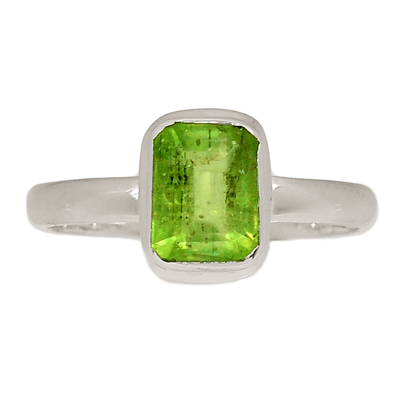 Green Kyanite Faceted Ring - GKFR160