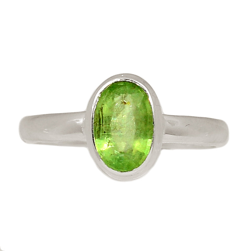 Green Kyanite Faceted Ring - GKFR161