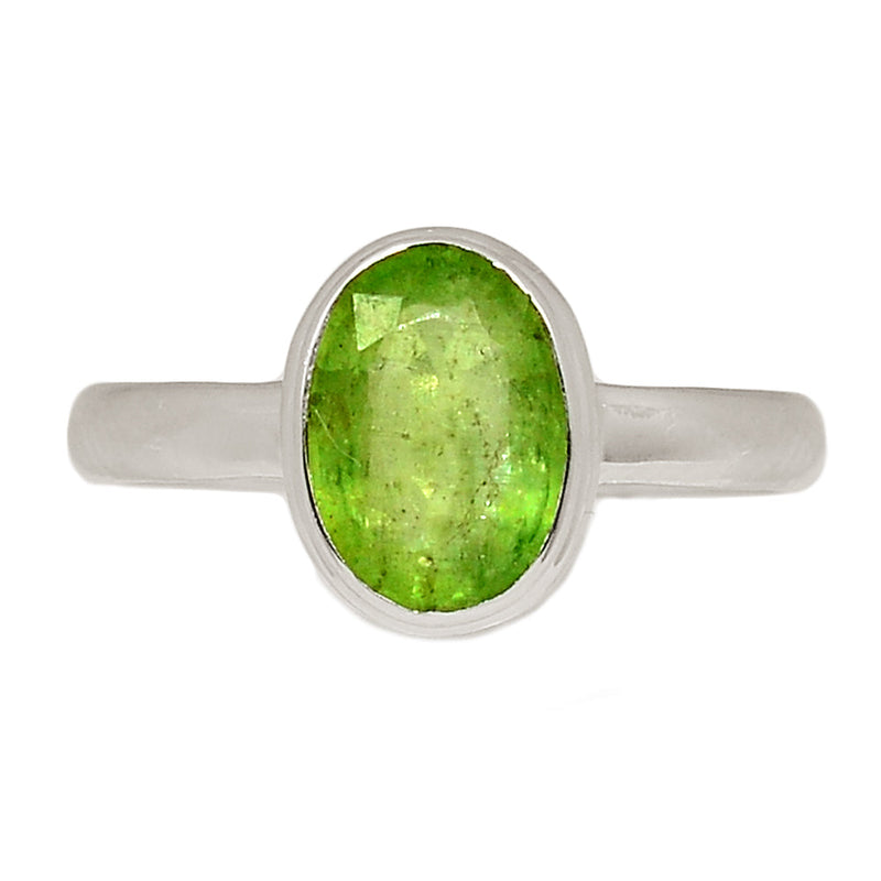 Green Kyanite Faceted Ring - GKFR162