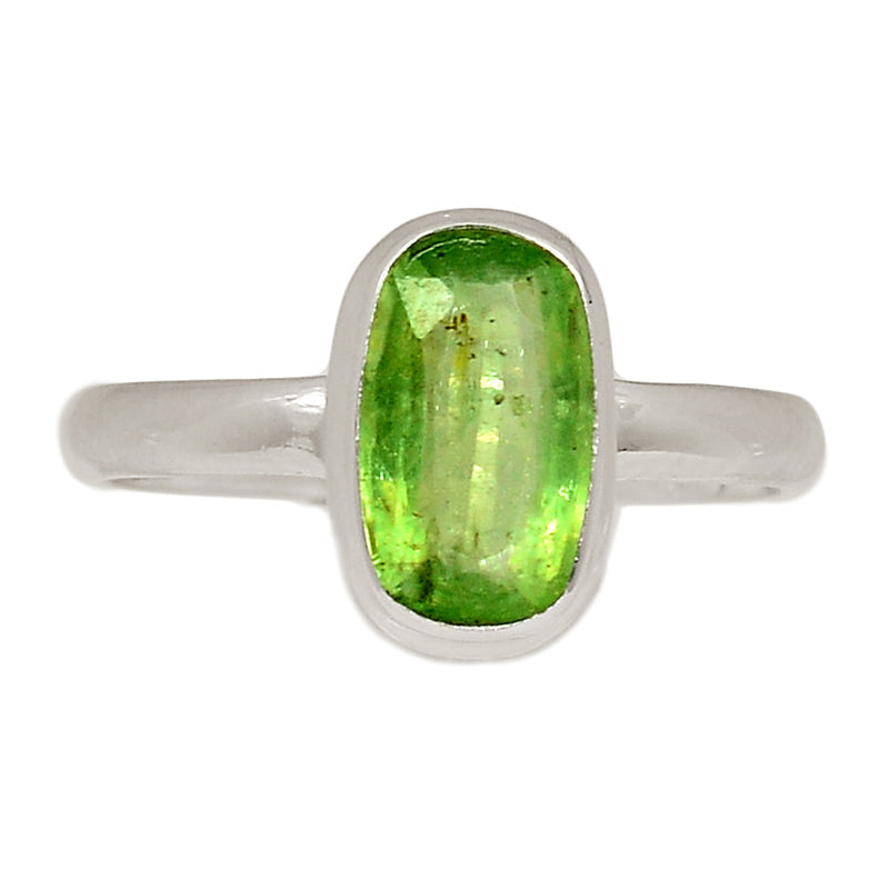 Green Kyanite Faceted Ring - GKFR165