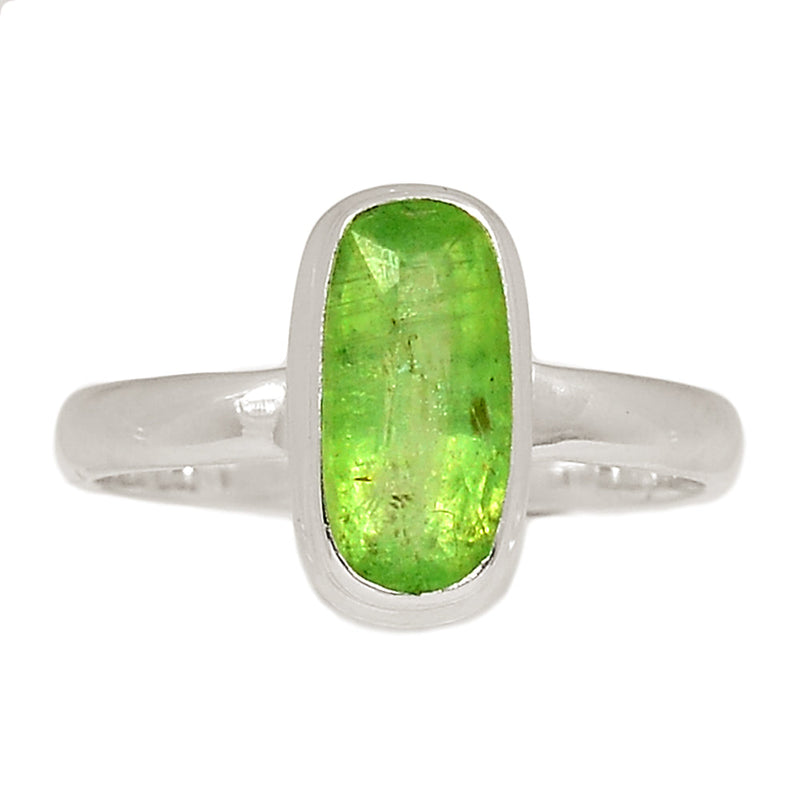 Green Kyanite Faceted Ring - GKFR166