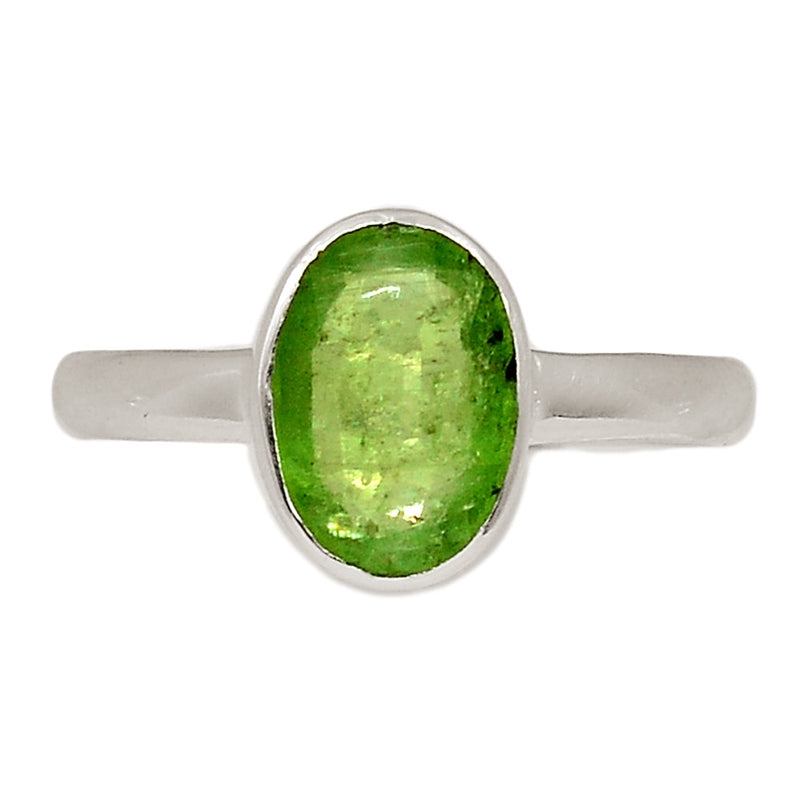 Green Kyanite Faceted Ring - GKFR167