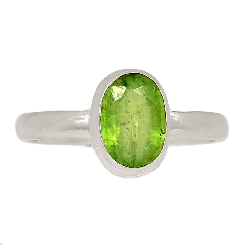 Green Kyanite Faceted Ring - GKFR170