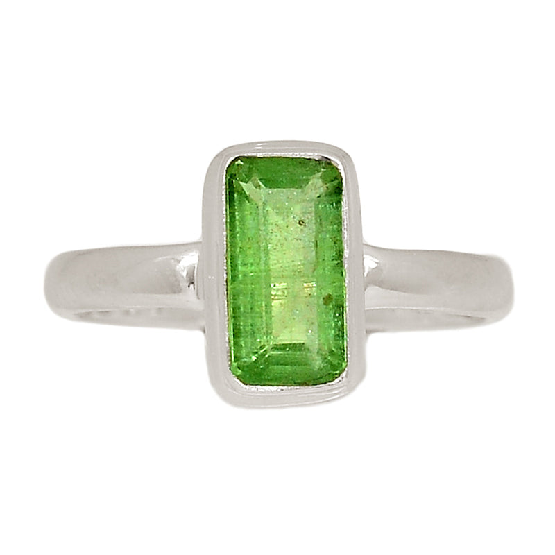 Green Kyanite Faceted Ring - GKFR171