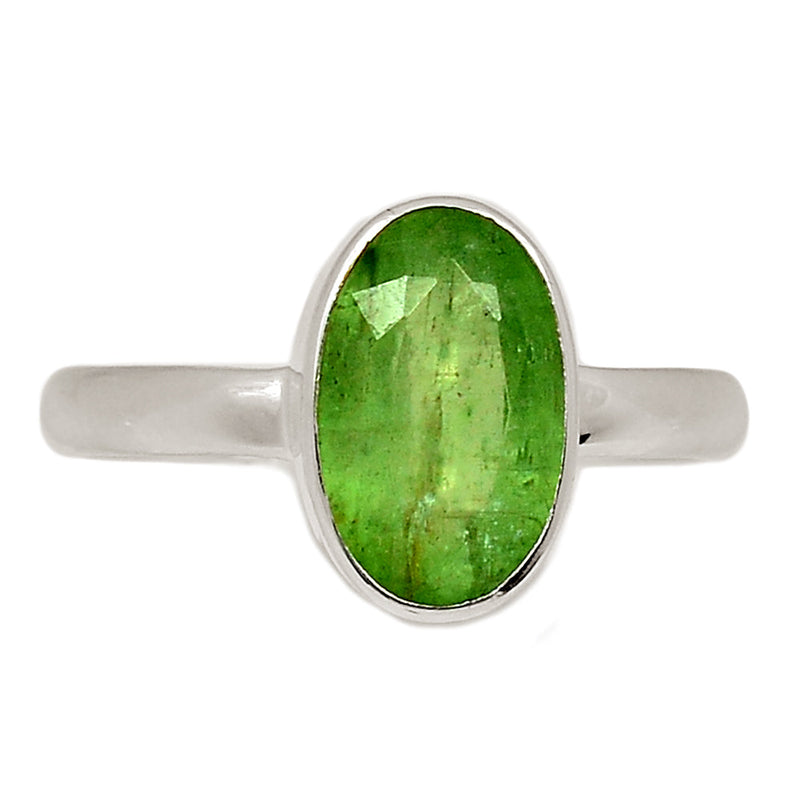 Green Kyanite Faceted Ring - GKFR175