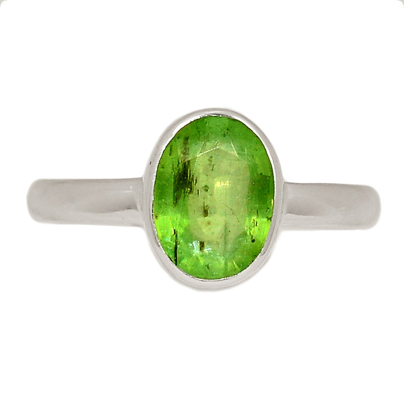 Green Kyanite Faceted Ring - GKFR176