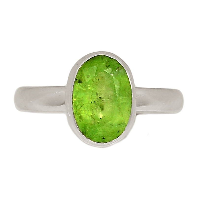 Green Kyanite Faceted Ring - GKFR179