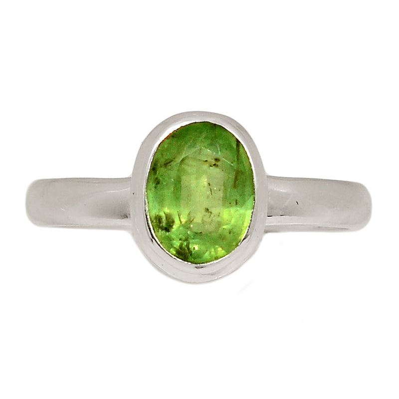 Green Kyanite Faceted Ring - GKFR181