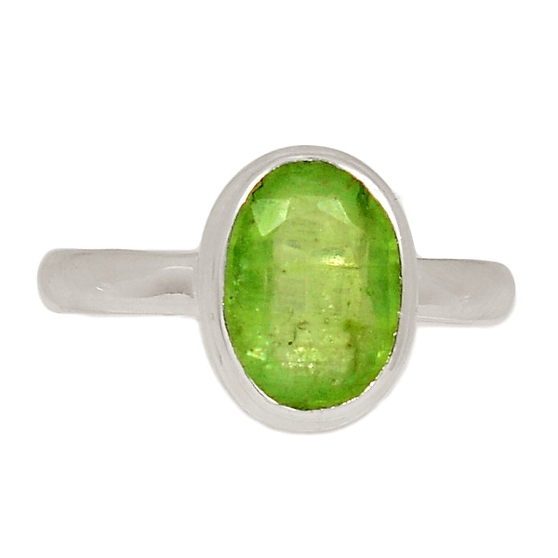Green Kyanite Faceted Ring - GKFR185