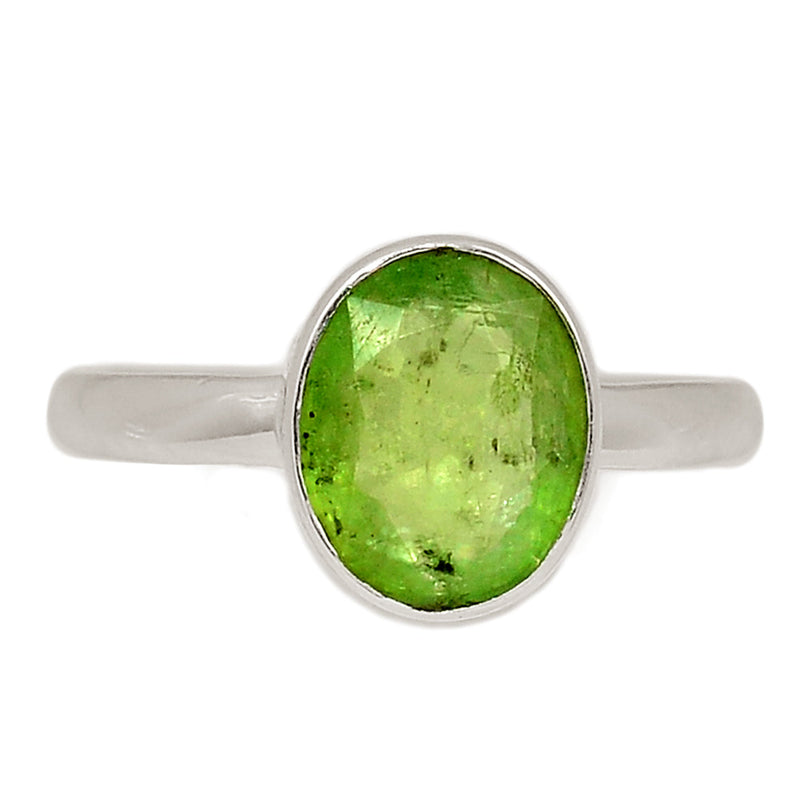 Green Kyanite Faceted Ring - GKFR188
