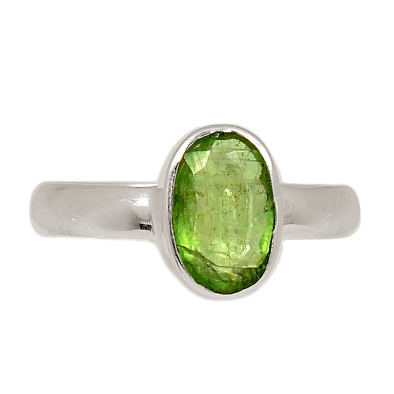 Green Kyanite Faceted Ring - GKFR189