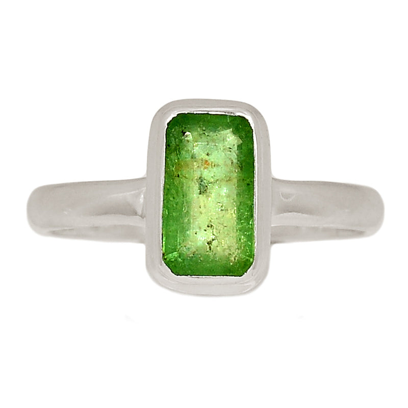 Green Kyanite Faceted Ring - GKFR190