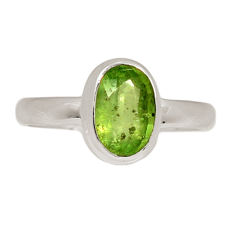Green Kyanite Faceted Ring - GKFR201