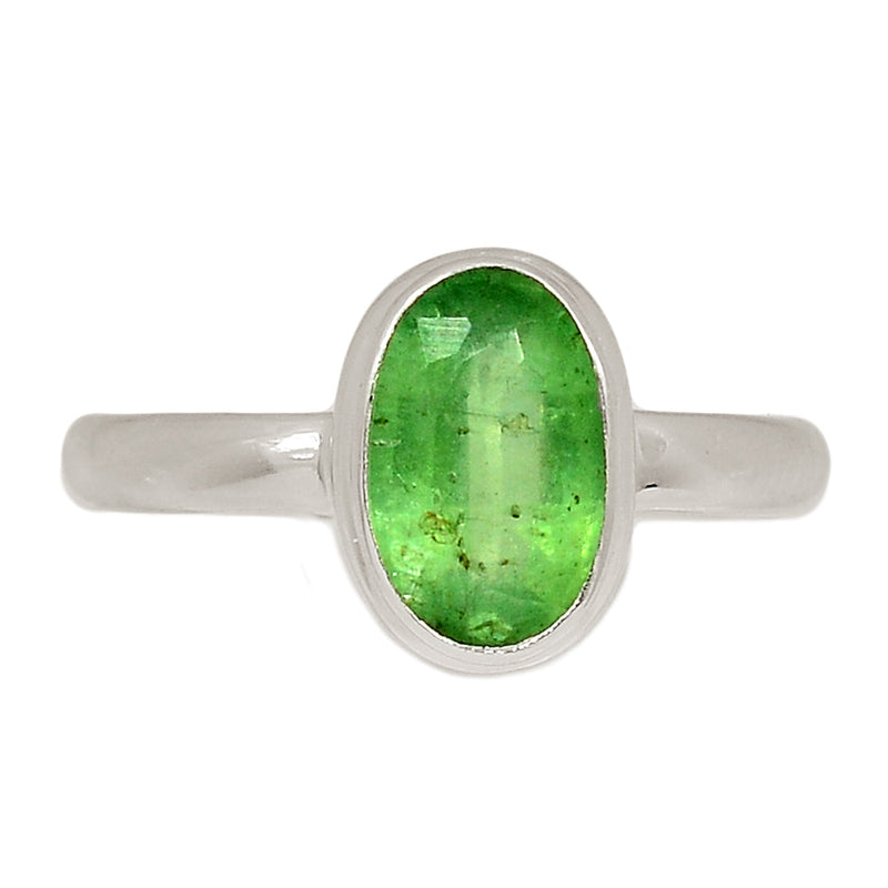 Green Kyanite Faceted Ring - GKFR203