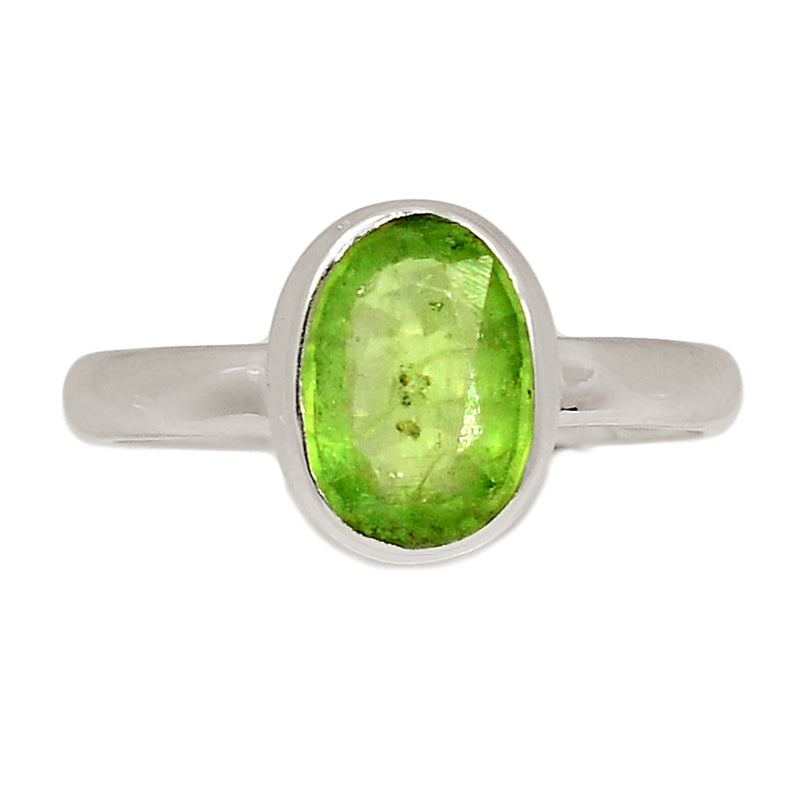 Green Kyanite Faceted Ring - GKFR204