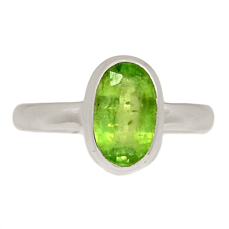 Green Kyanite Faceted Ring - GKFR205